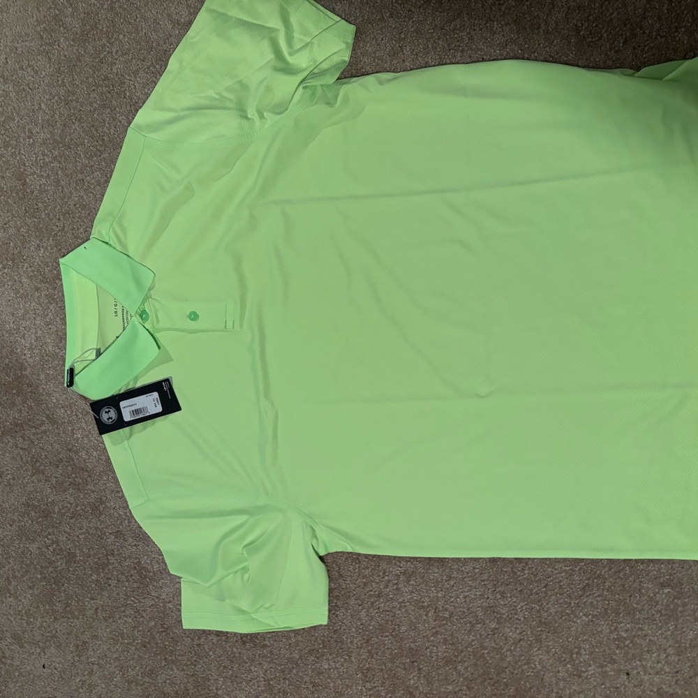 Under Armour Men's Green Polo golf Shirt